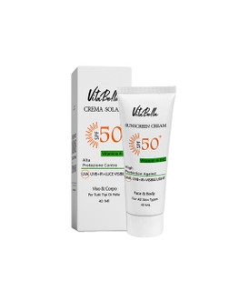 کرم ضد آفتاب SPF50 بی رنگ حجم ۴۰ میل ویتابلا